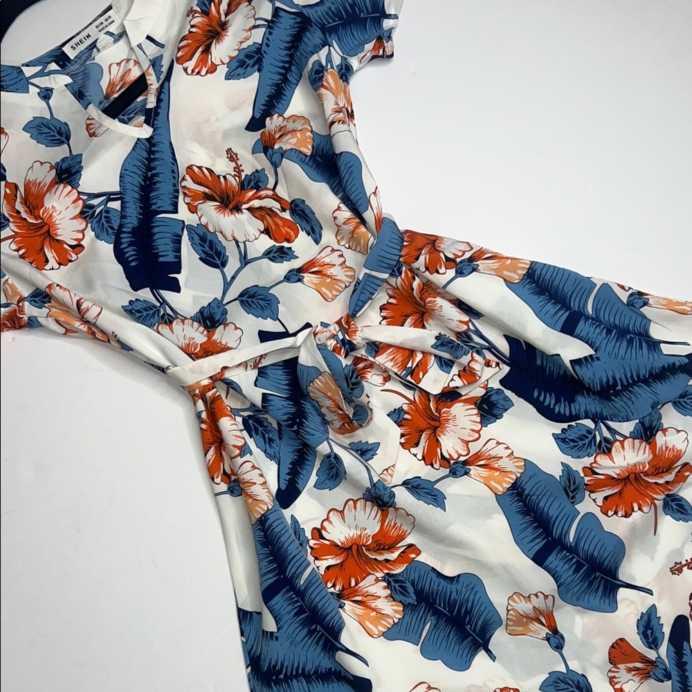 SHEIN Floral Mini Dress Girls size 9 - Picture 4 of 9